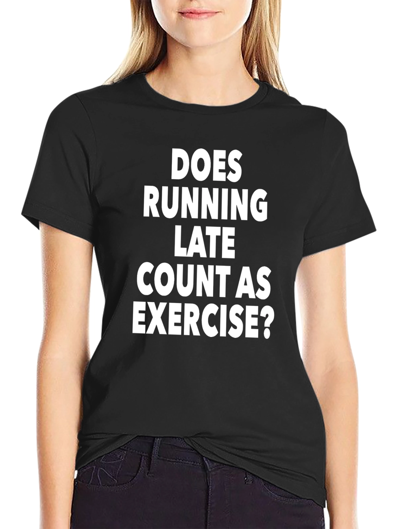Funny Running Late Exercise T-Shirt