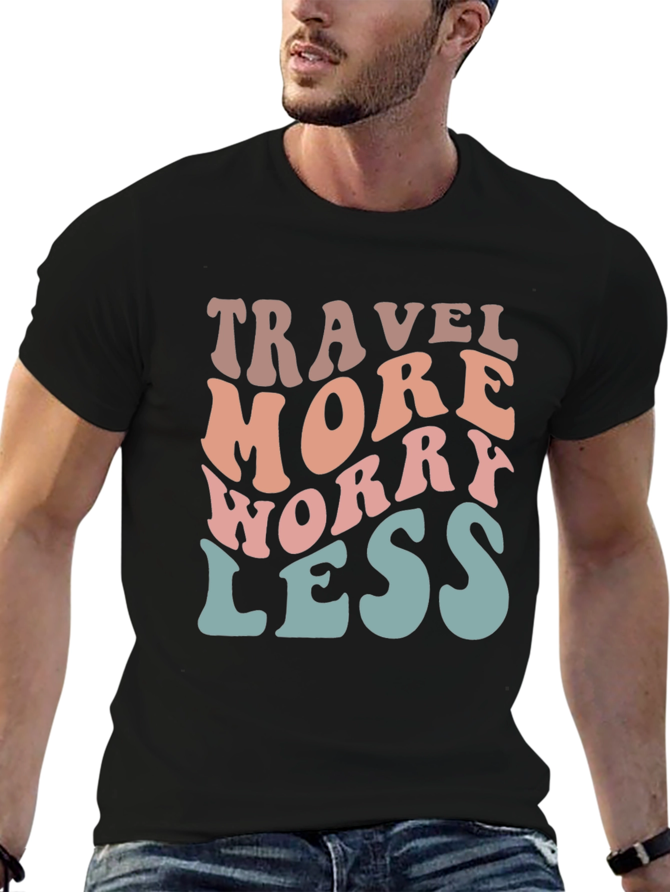 Travel More Worry Less Graphic Tee