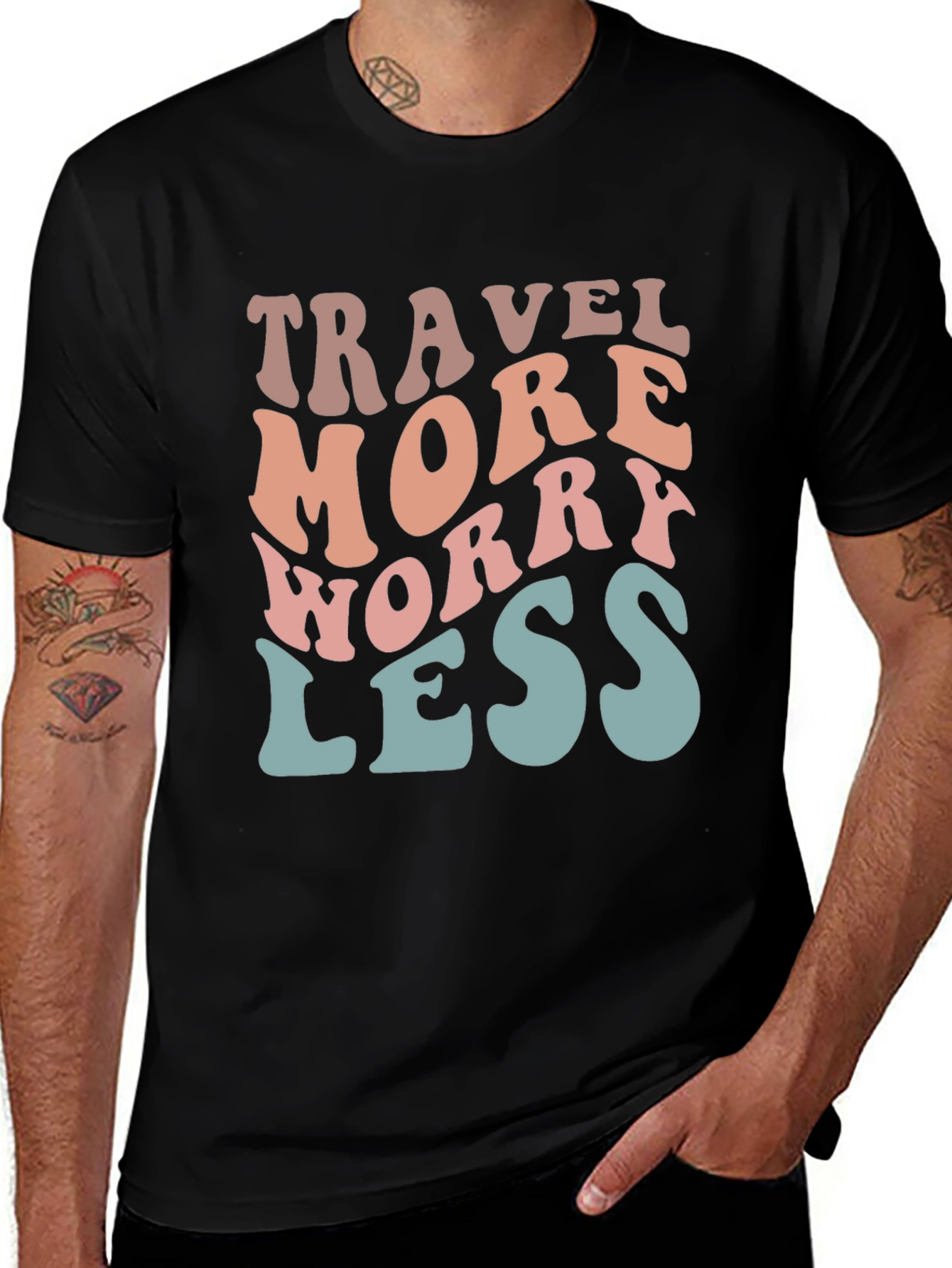 Travel More Worry Less Graphic Tee
