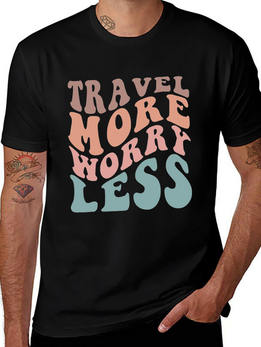 Travel More Worry Less Graphic Tee