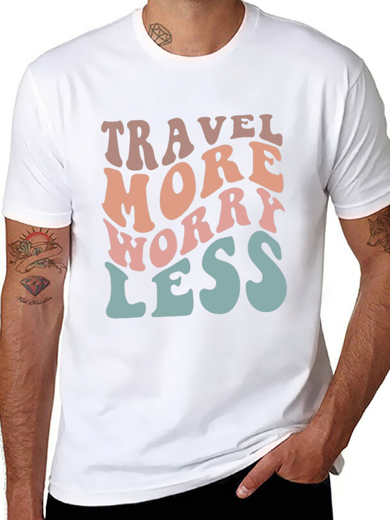 Travel More Worry Less Graphic Tee
