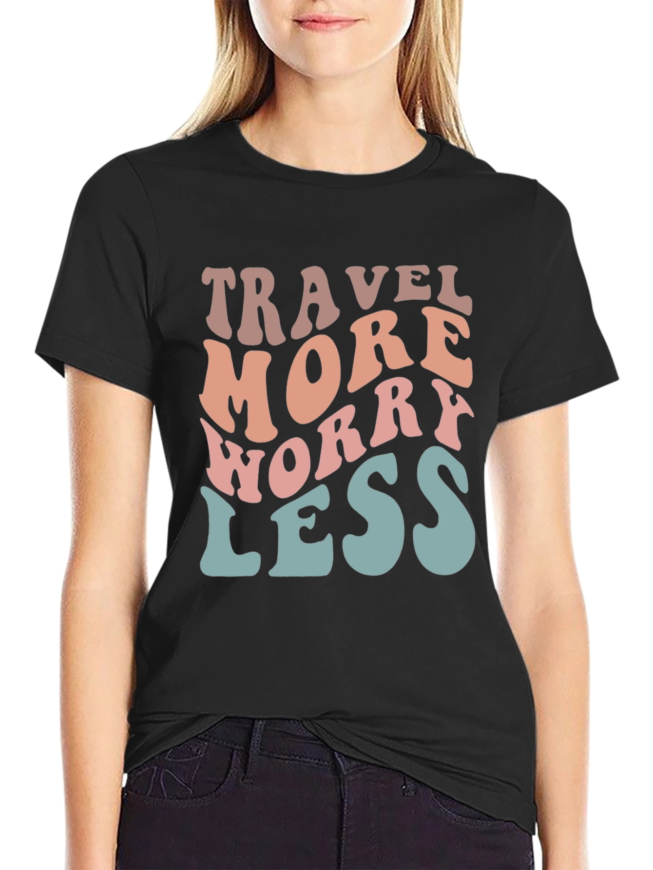 Travel More Worry Less Graphic Tee