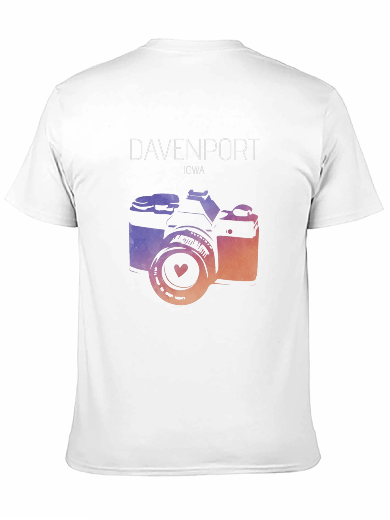 Davenport Iowa Camera Graphic Tee
