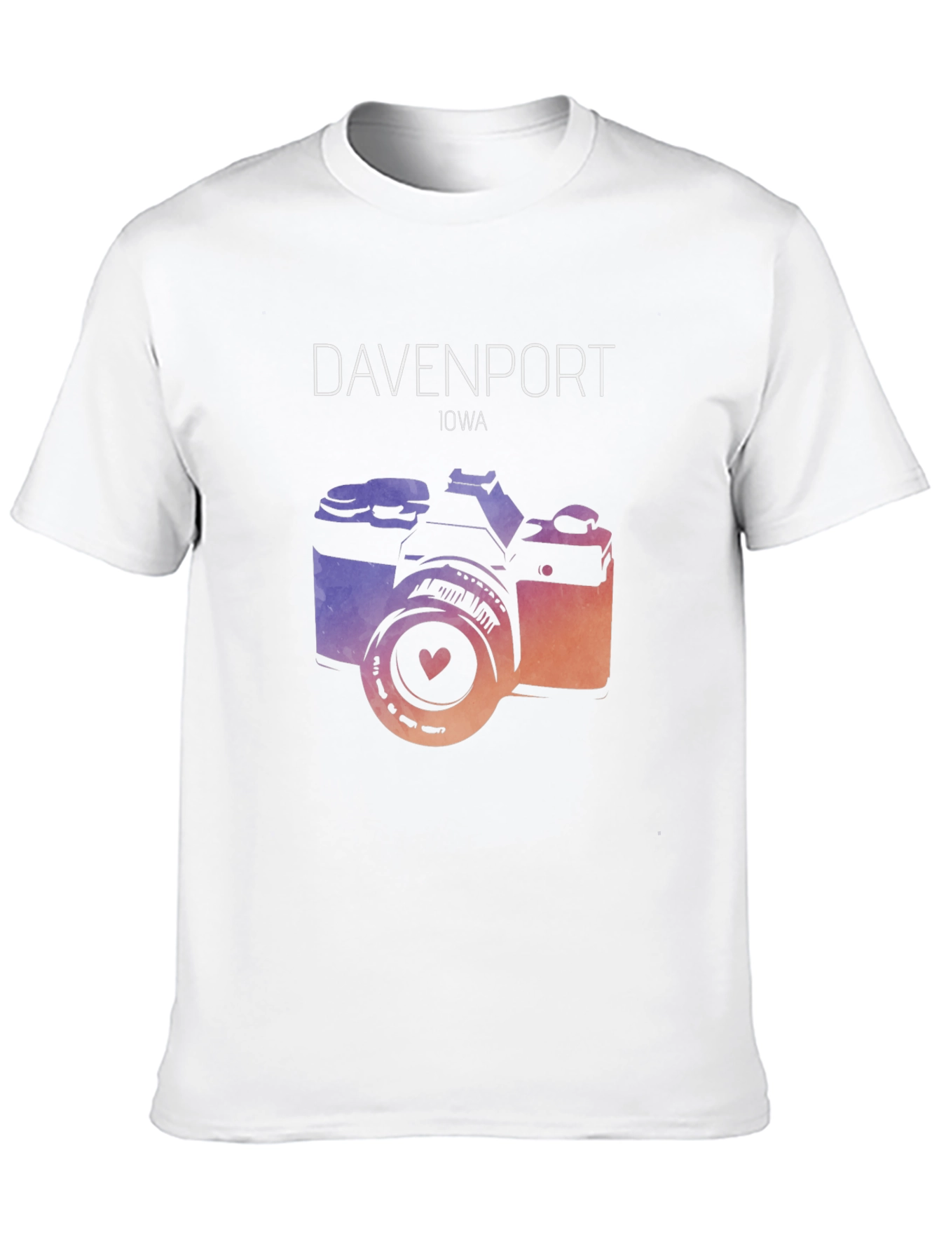 Davenport Iowa Camera Graphic Tee