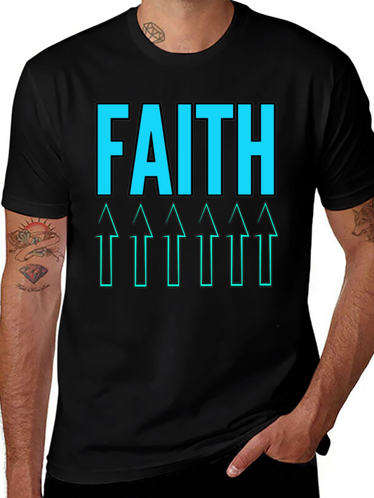 Faith Arrows Graphic Tee - Black Casual Shirt