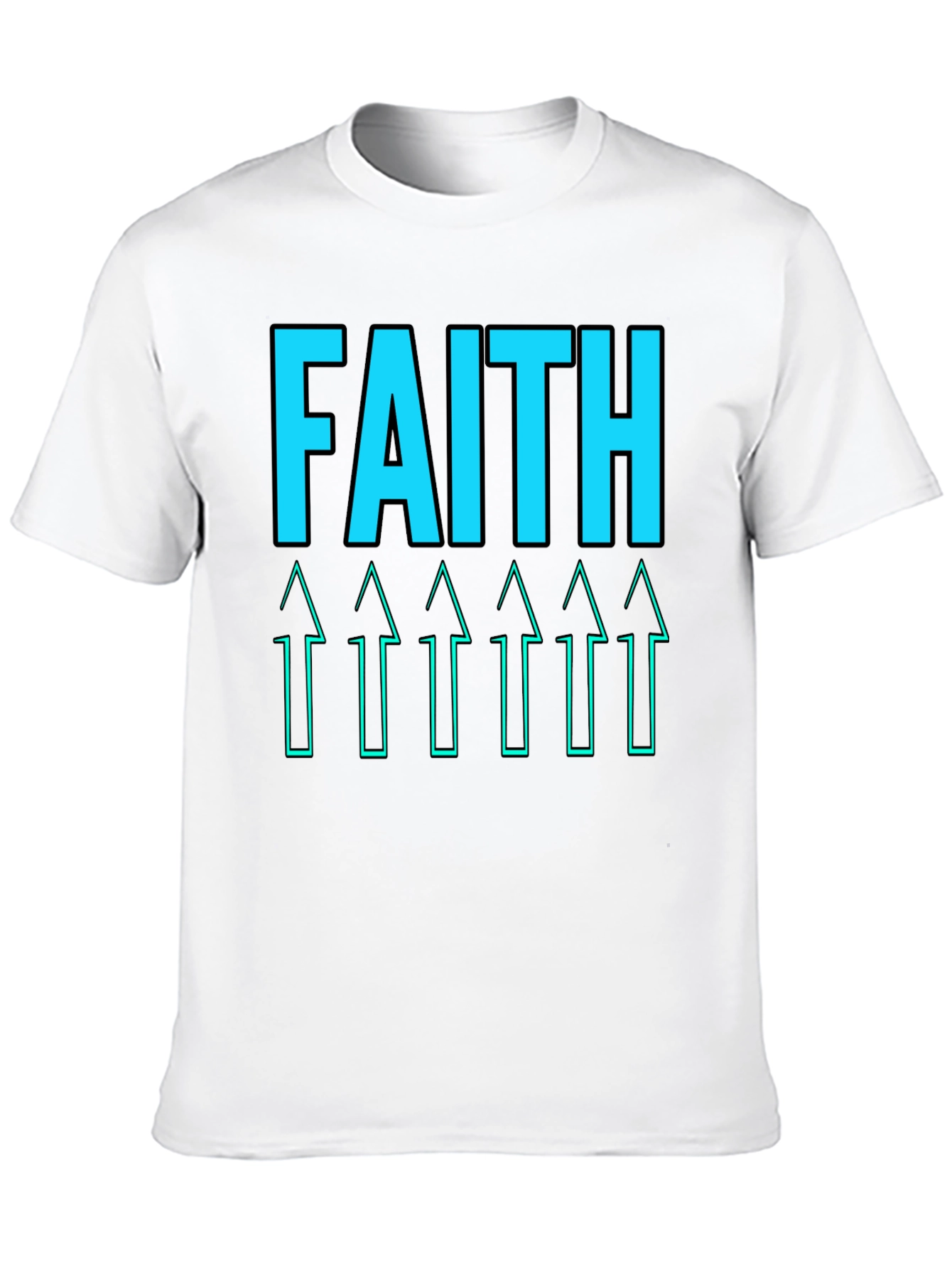 Faith Arrows Graphic Tee - Black Casual Shirt
