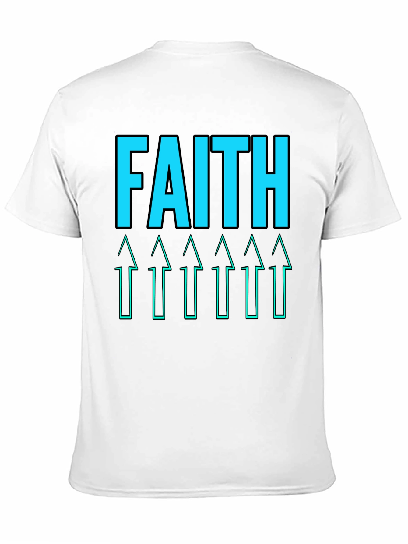 Faith Arrows Graphic Tee - Black Casual Shirt