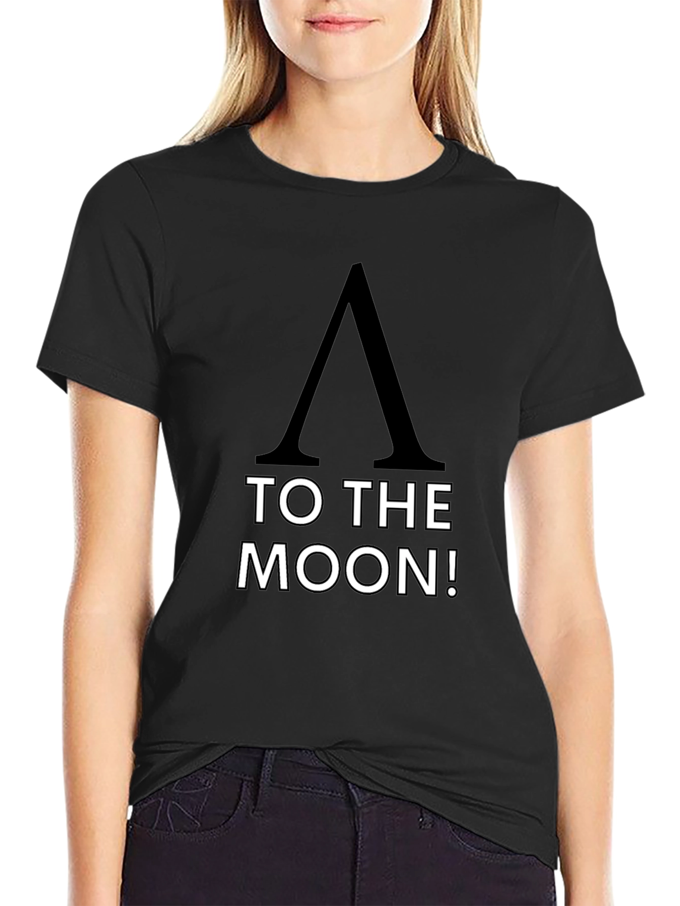 ApeCoin To The Moon Black T-Shirt