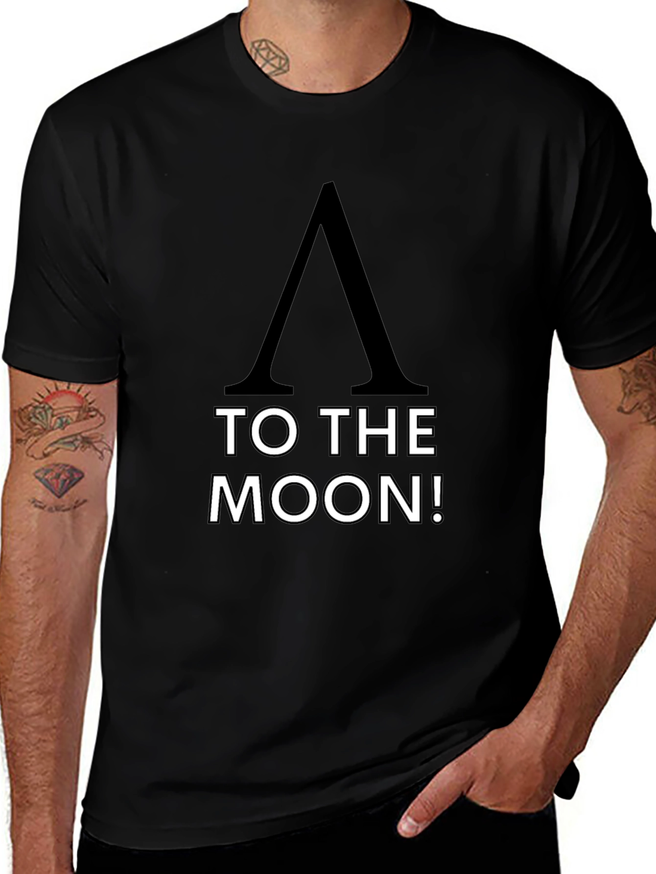 ApeCoin To The Moon Black T-Shirt
