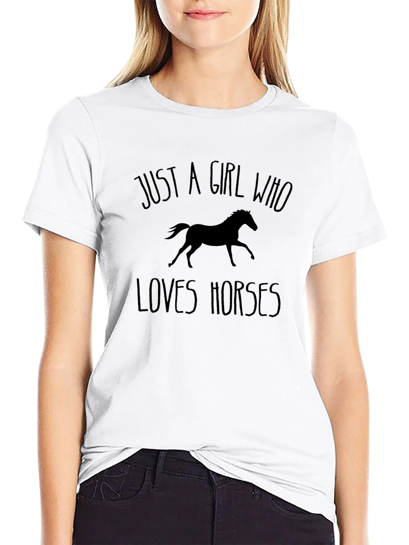 Just a Girl Who Loves Horses T-Shirt