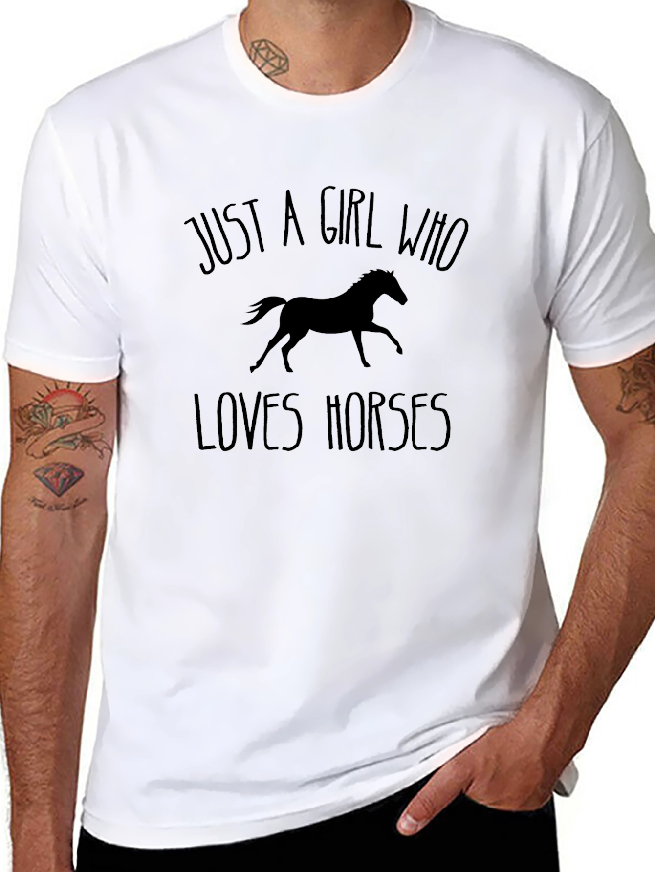 Just a Girl Who Loves Horses T-Shirt