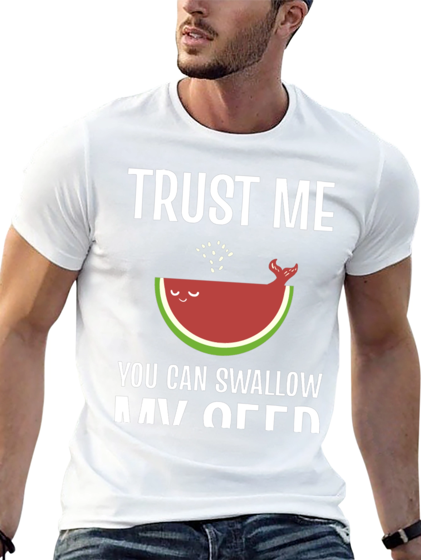 Trust Me Watermelon Whale Funny T-Shirt
