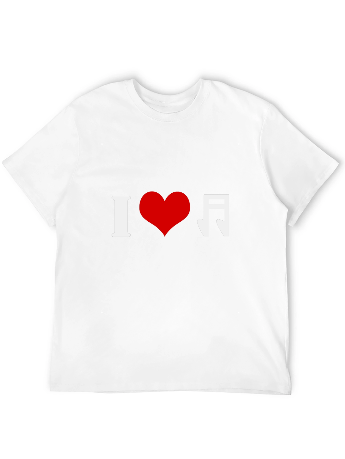 I Heart Music Black Graphic Tee