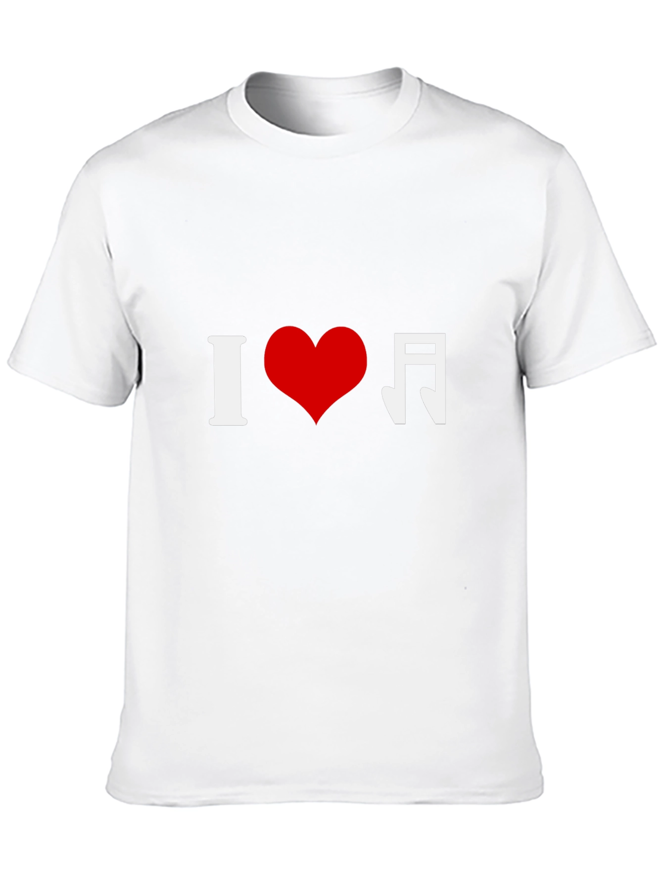 I Heart Music Black Graphic Tee