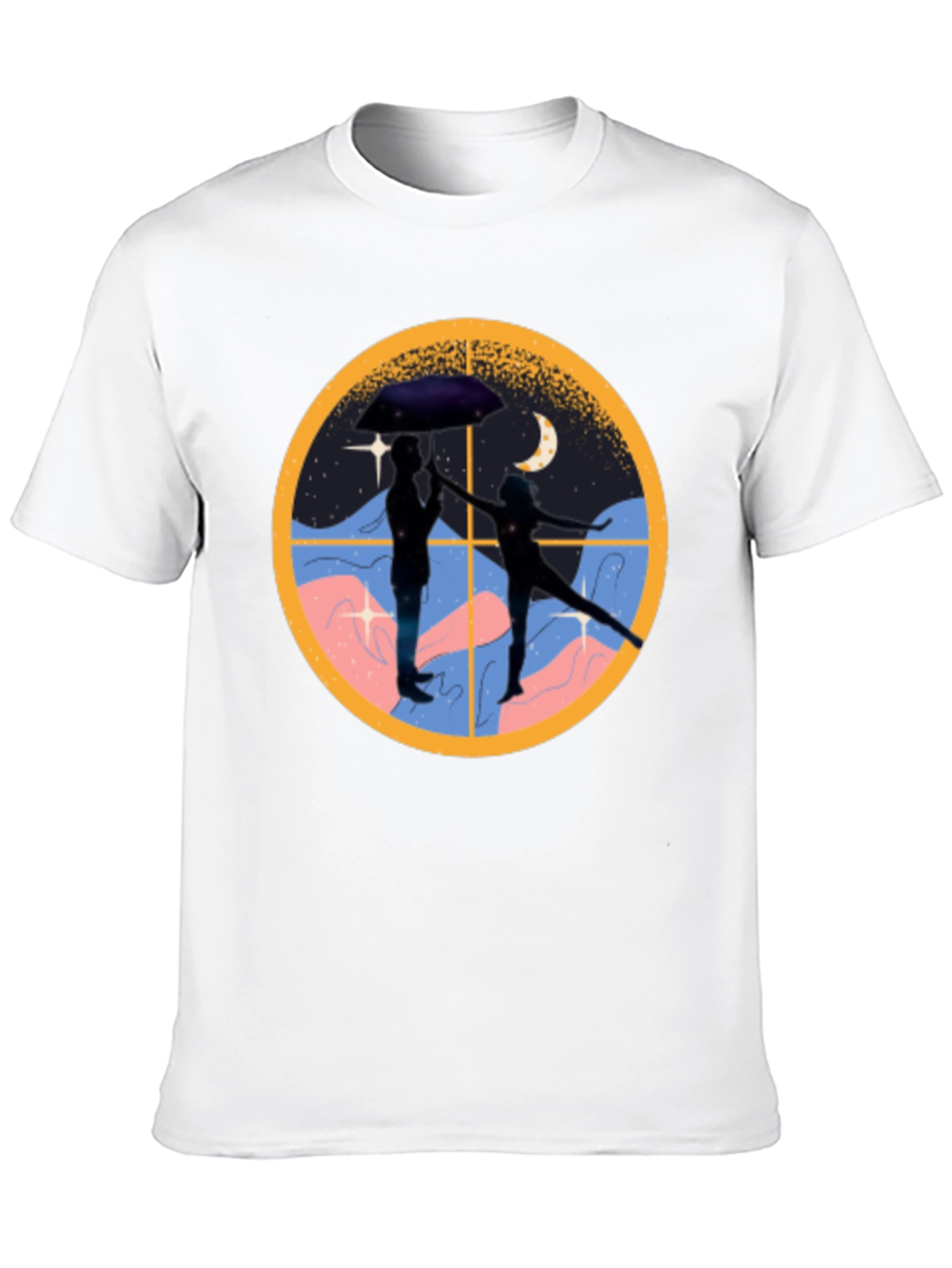 Couple Under Umbrella T-Shirt