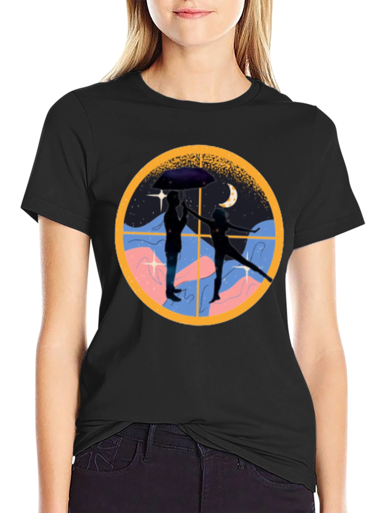 Couple Under Umbrella T-Shirt