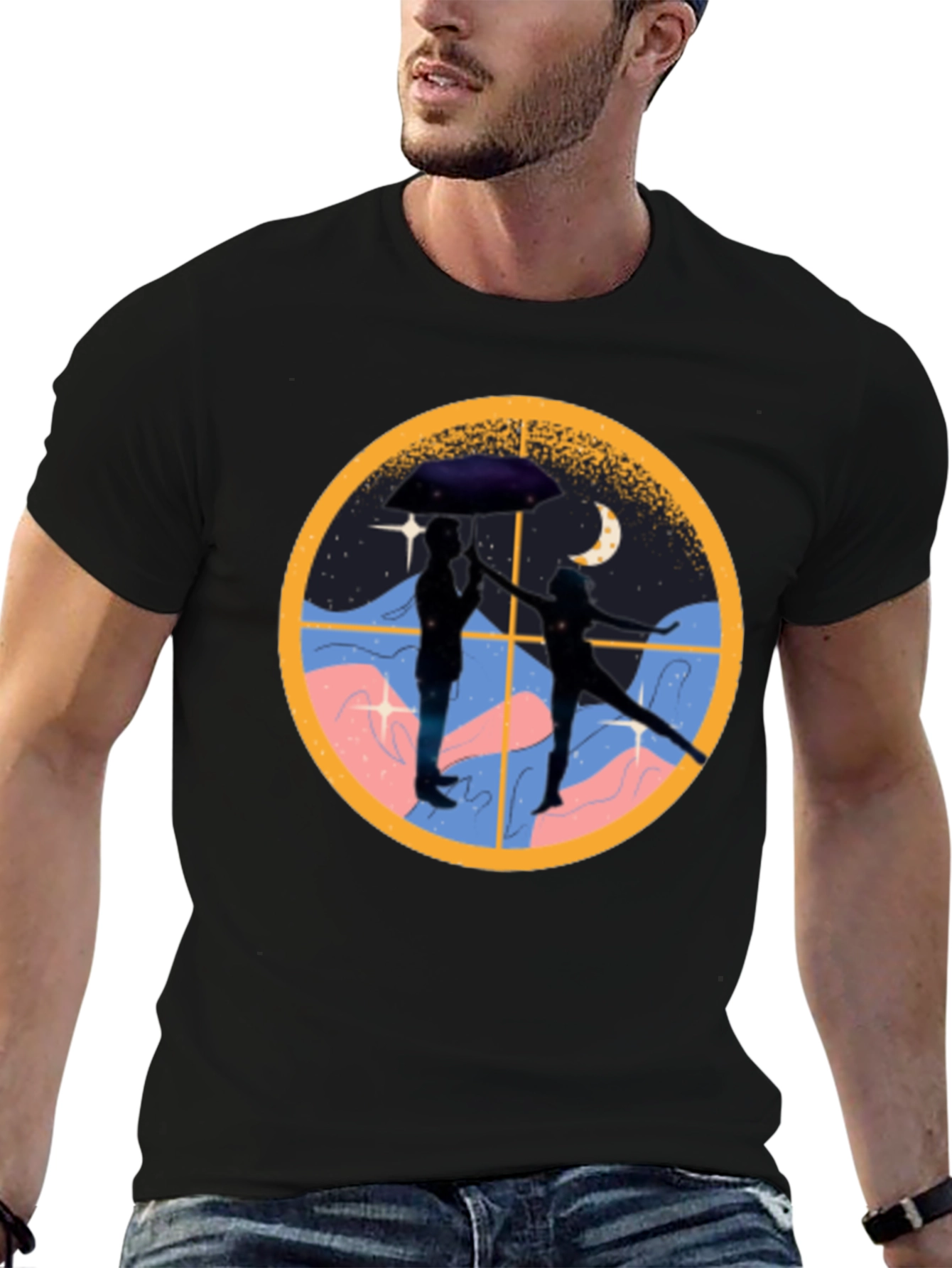 Couple Under Umbrella T-Shirt