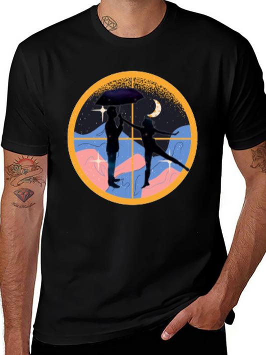 Couple Under Umbrella T-Shirt