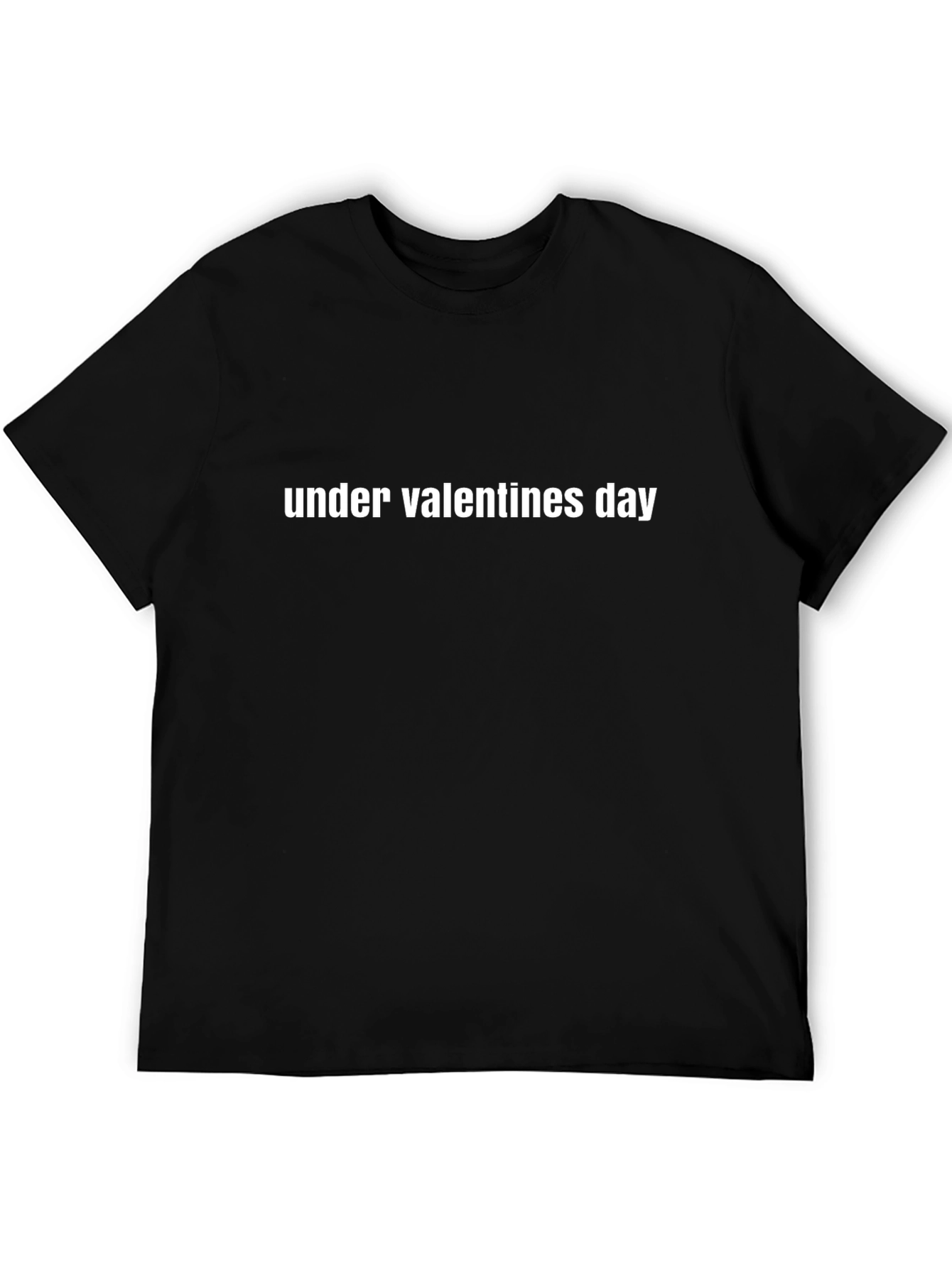 Under Valentines Day Graphic Tee - Black