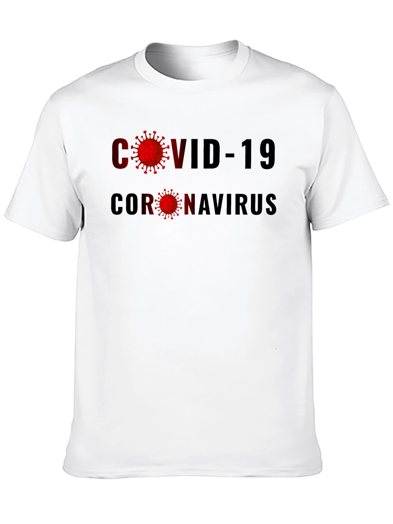 COVID-19 Coronavirus Graphic Tee - Black