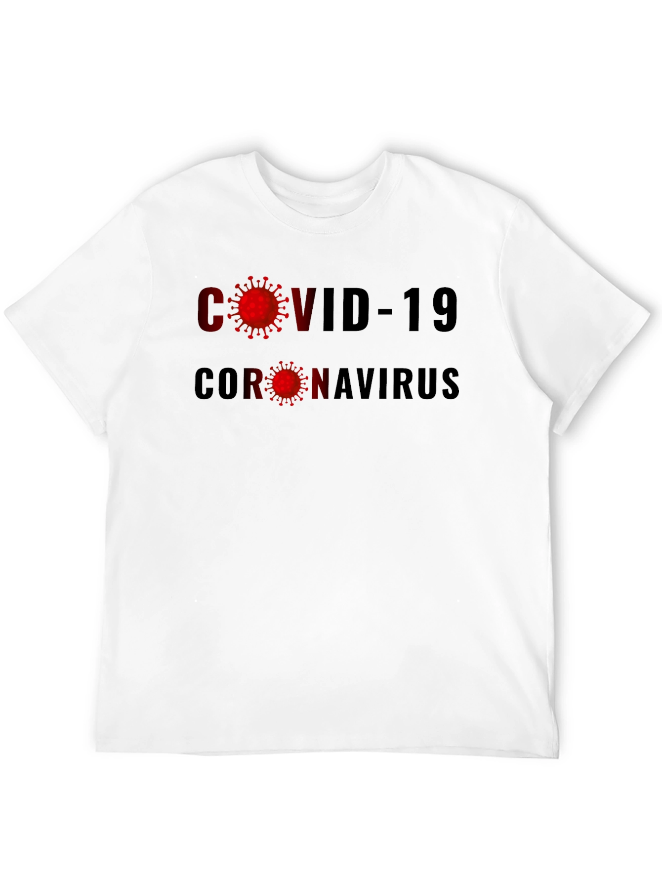 COVID-19 Coronavirus Graphic Tee - Black