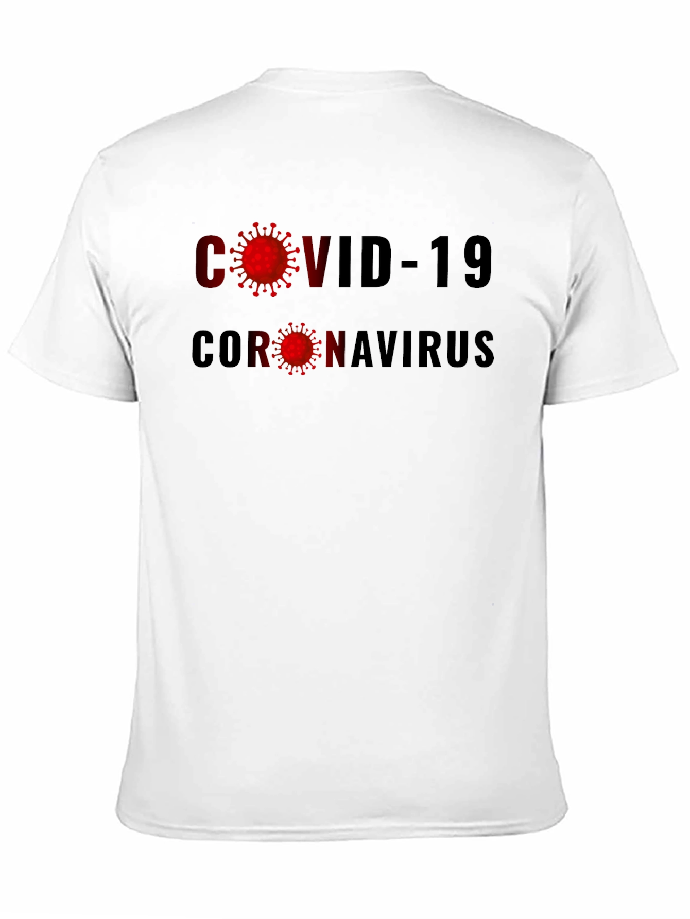 COVID-19 Coronavirus Graphic Tee - Black