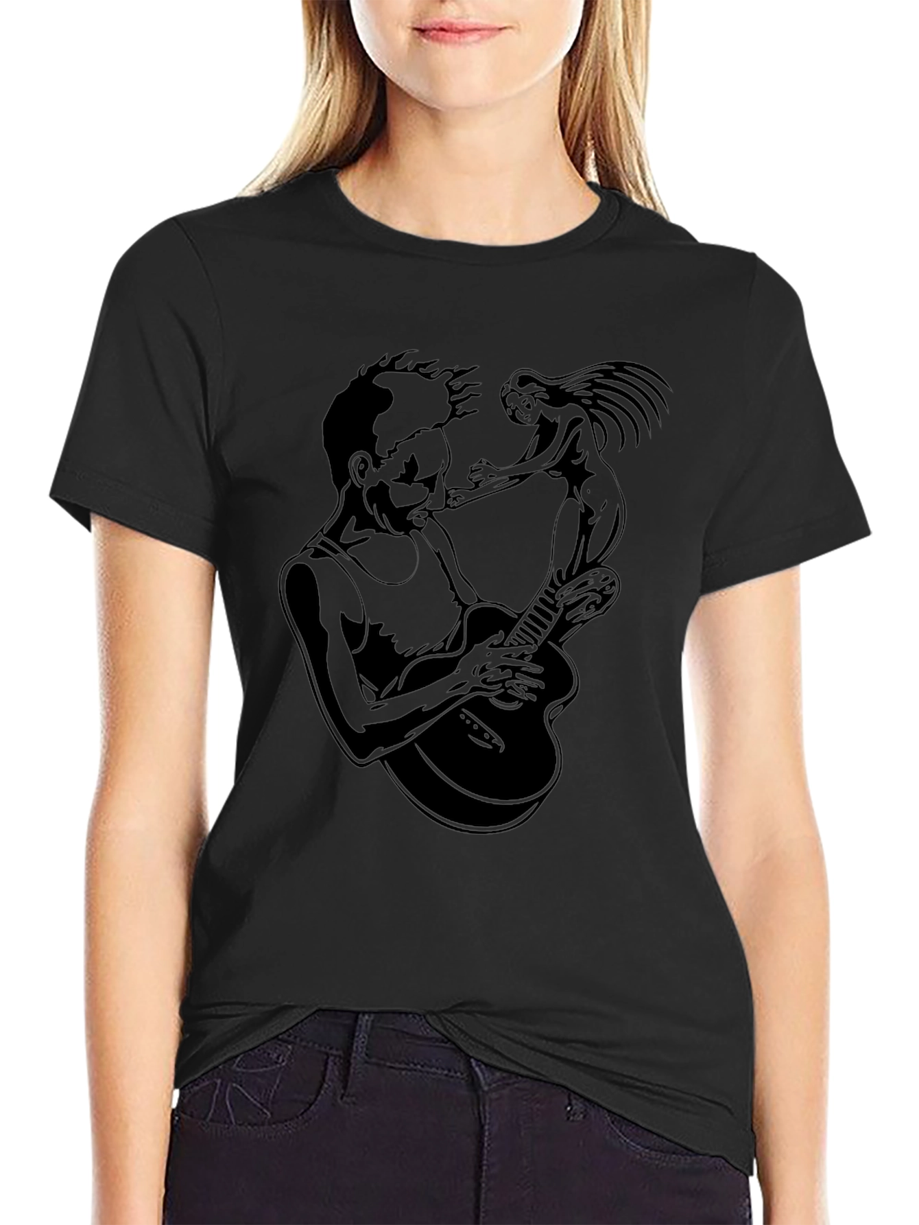 Guitarist & Muse Graphic Tee - Black