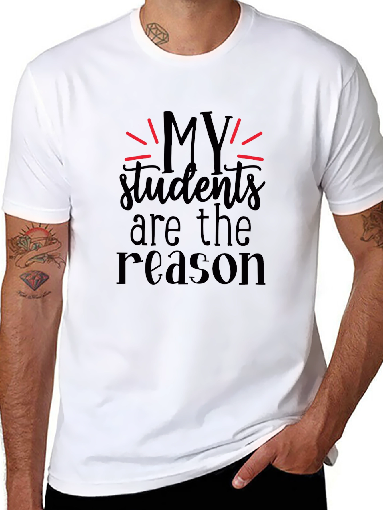 My Students Are The Reason Black T-Shirt