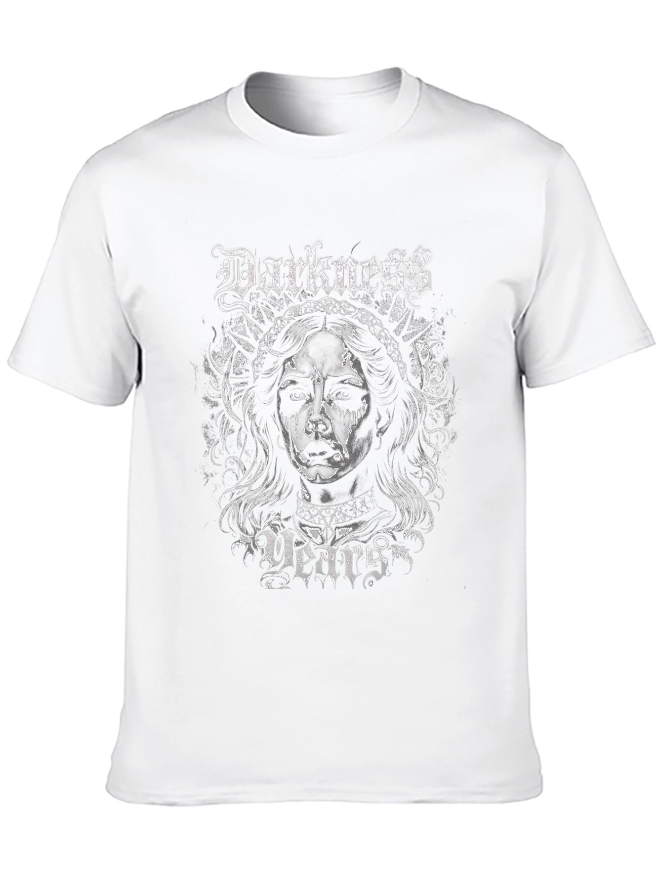Darkness Years Graphic Print Black T-Shirt