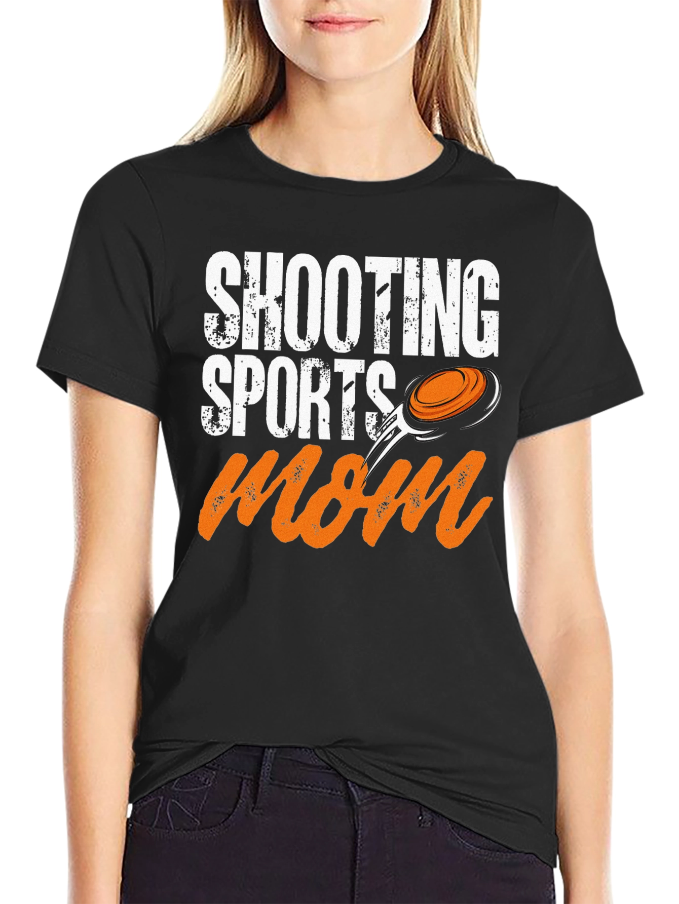 Shooting Sports Mom T-Shirt Clay Target Graphic Tee