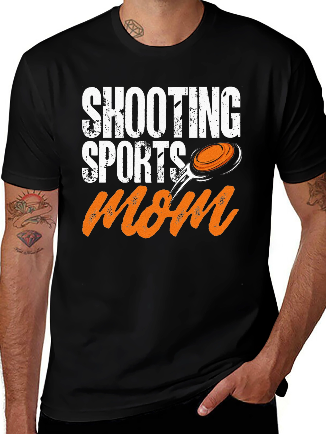 Shooting Sports Mom T-Shirt Clay Target Graphic Tee