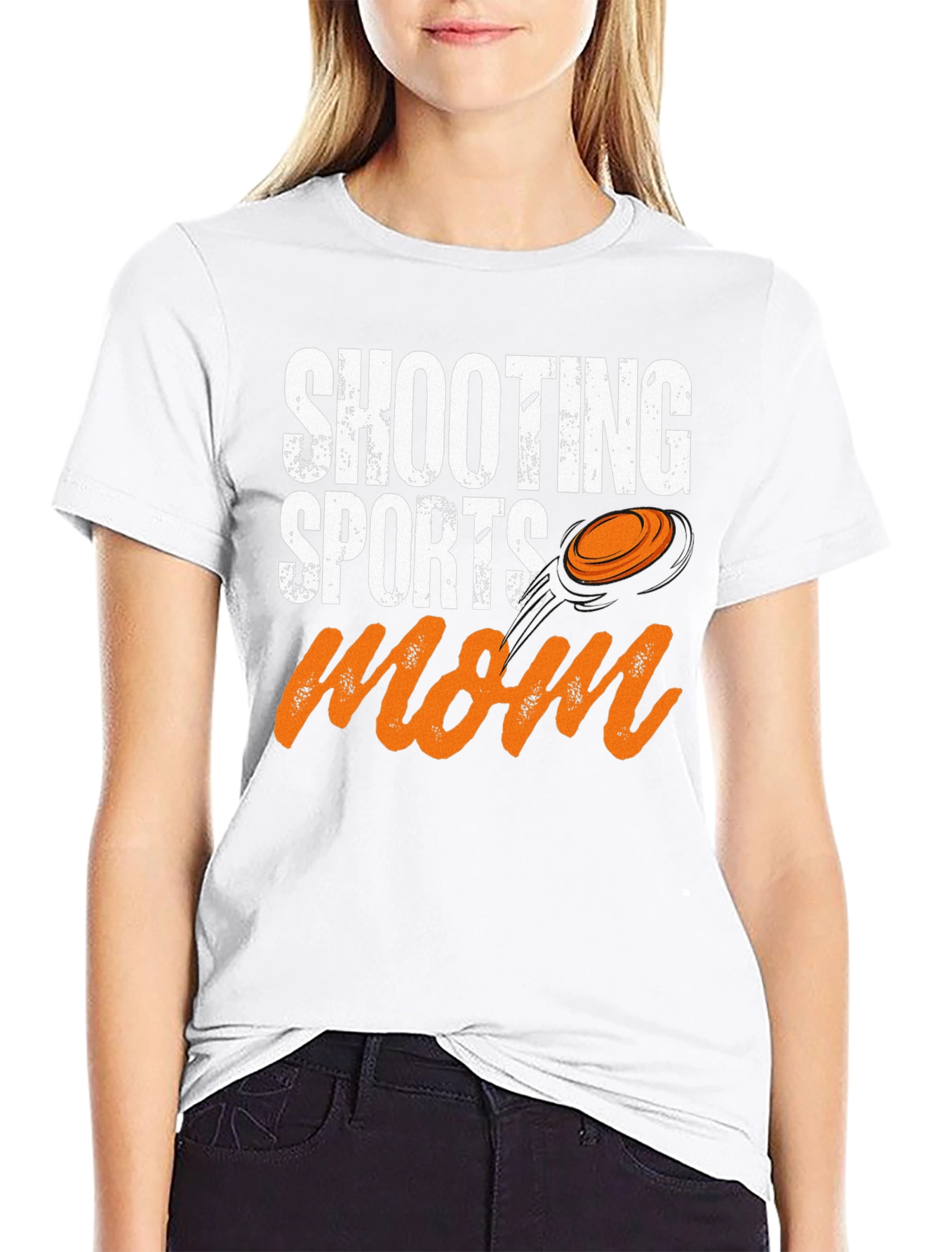 Shooting Sports Mom T-Shirt Clay Target Graphic Tee