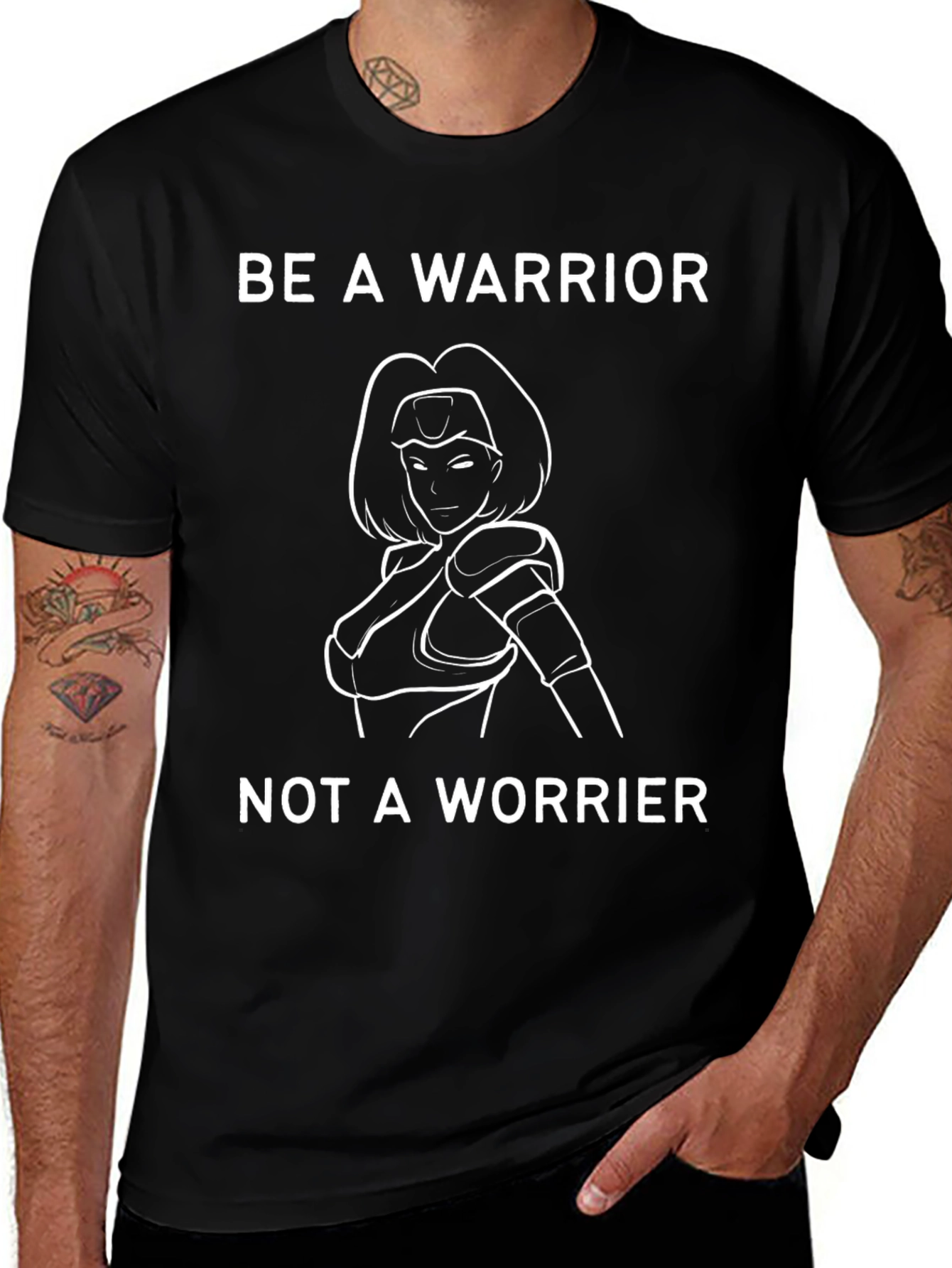 Be A Warrior T-Shirt Motivational Tee
