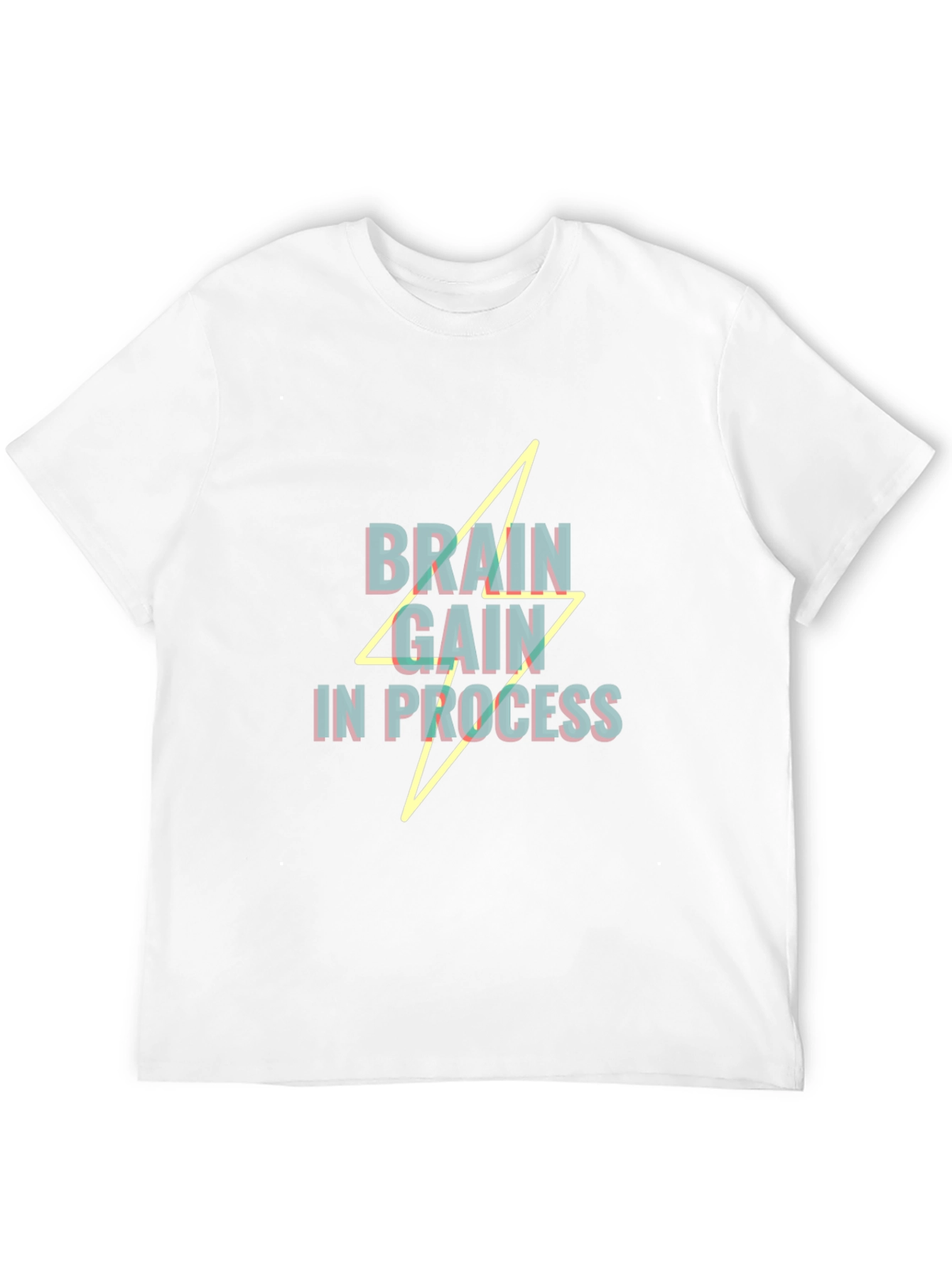 Brain Gain In Process Graphic T-Shirt - Black