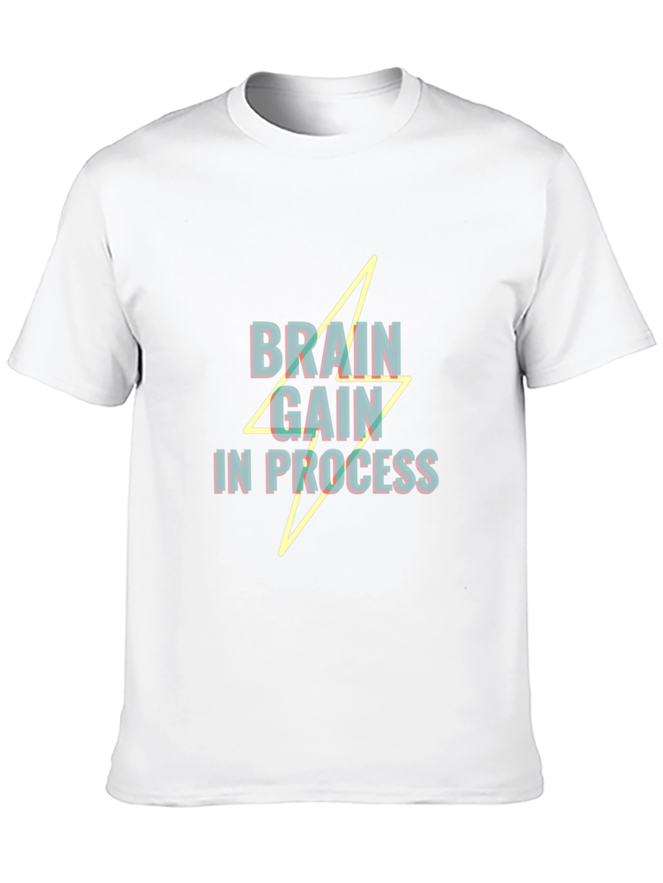 Brain Gain In Process Graphic T-Shirt - Black