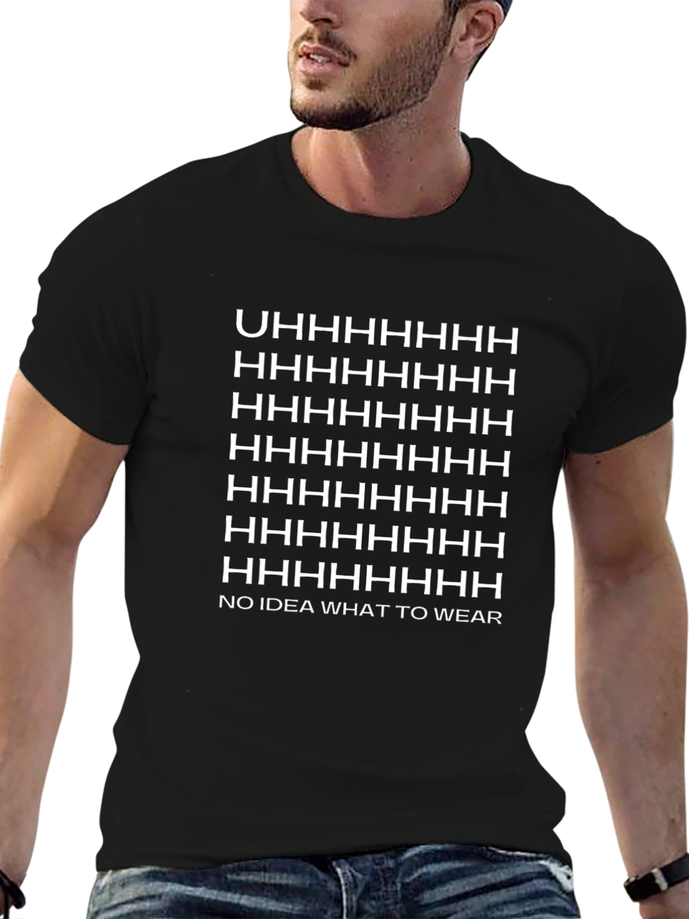 Funny Graphic T-Shirt - No Idea What to Wear