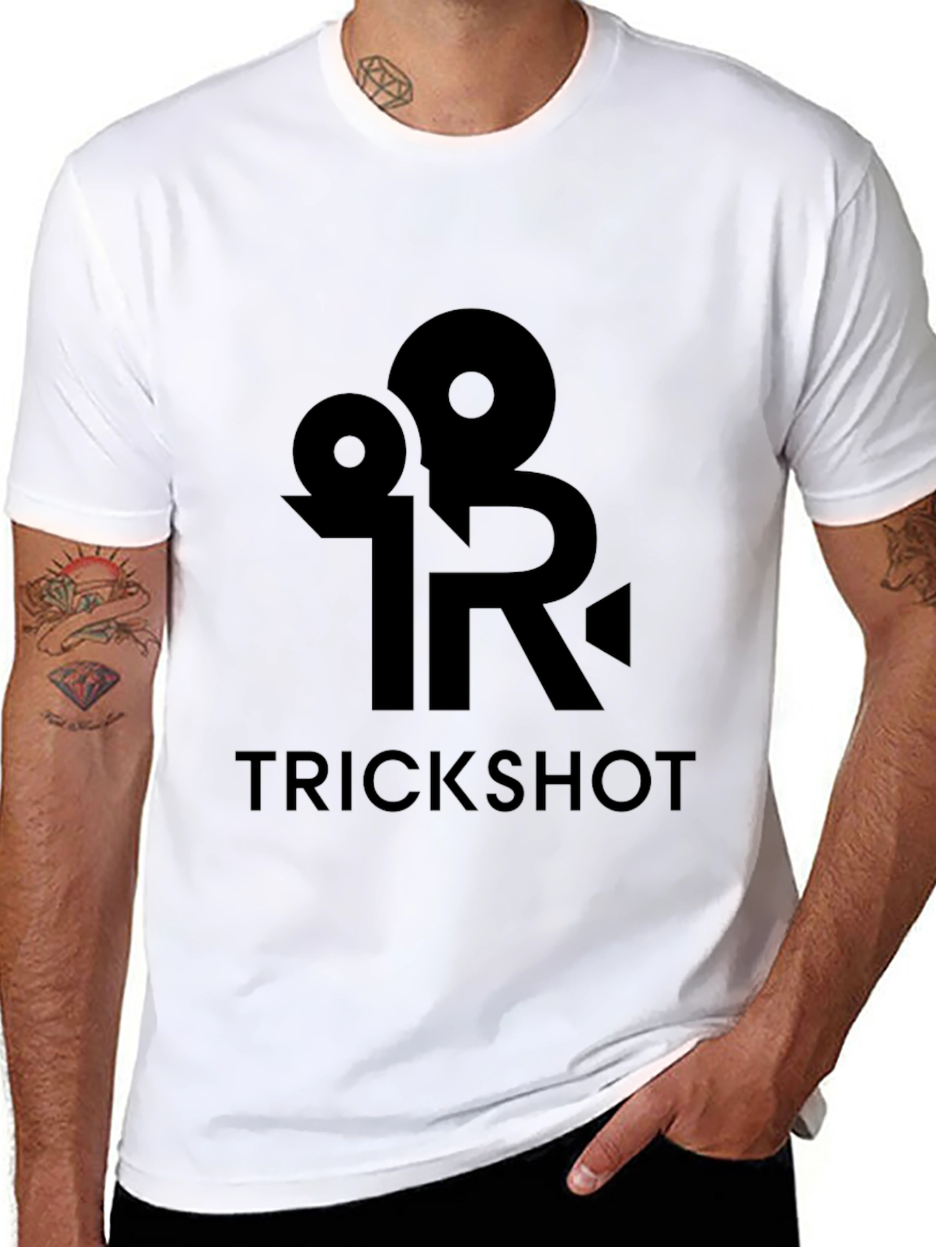 Trickshot Black Graphic Tee - Stylish & Unique