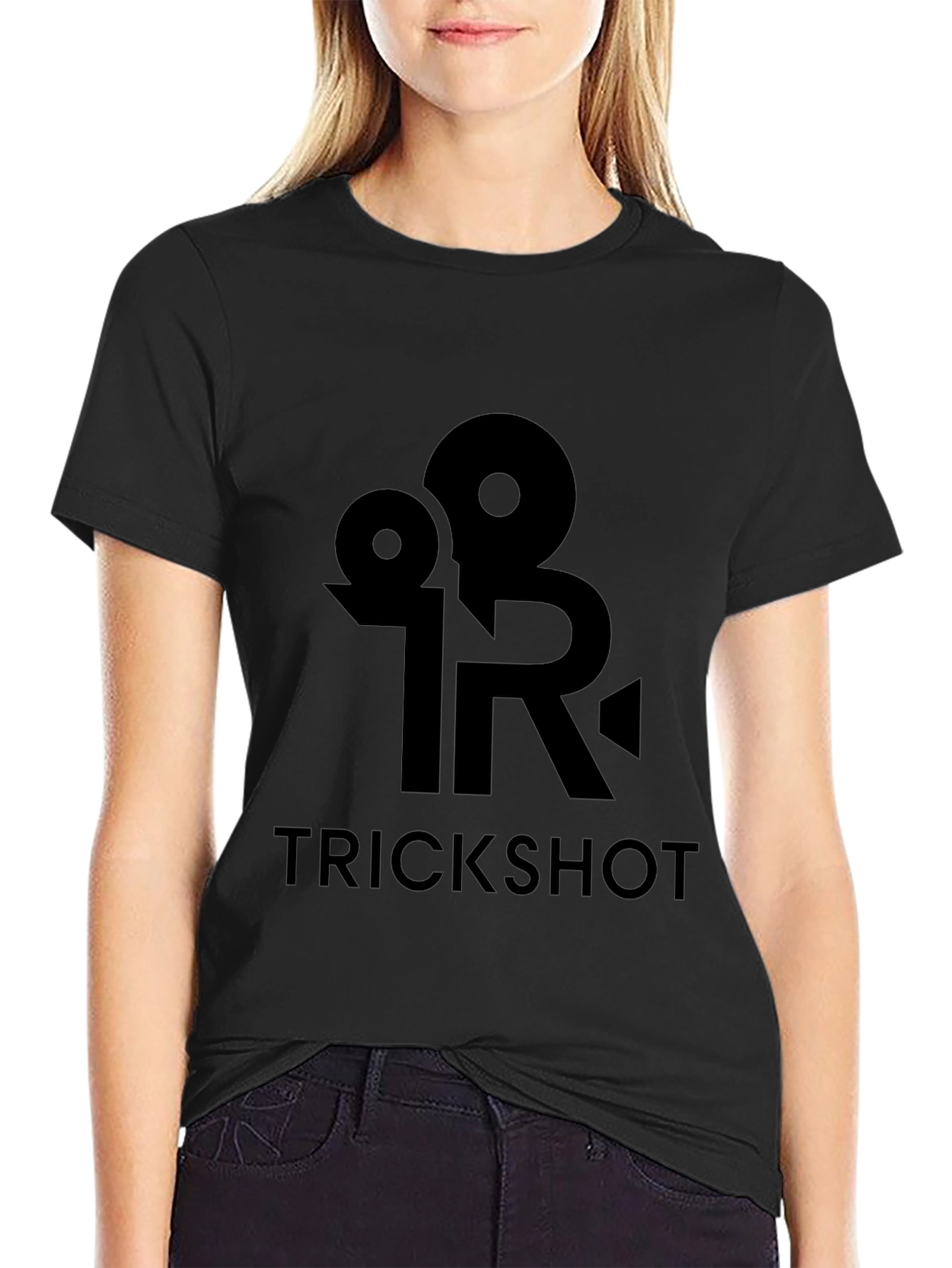 Trickshot Black Graphic Tee - Stylish & Unique