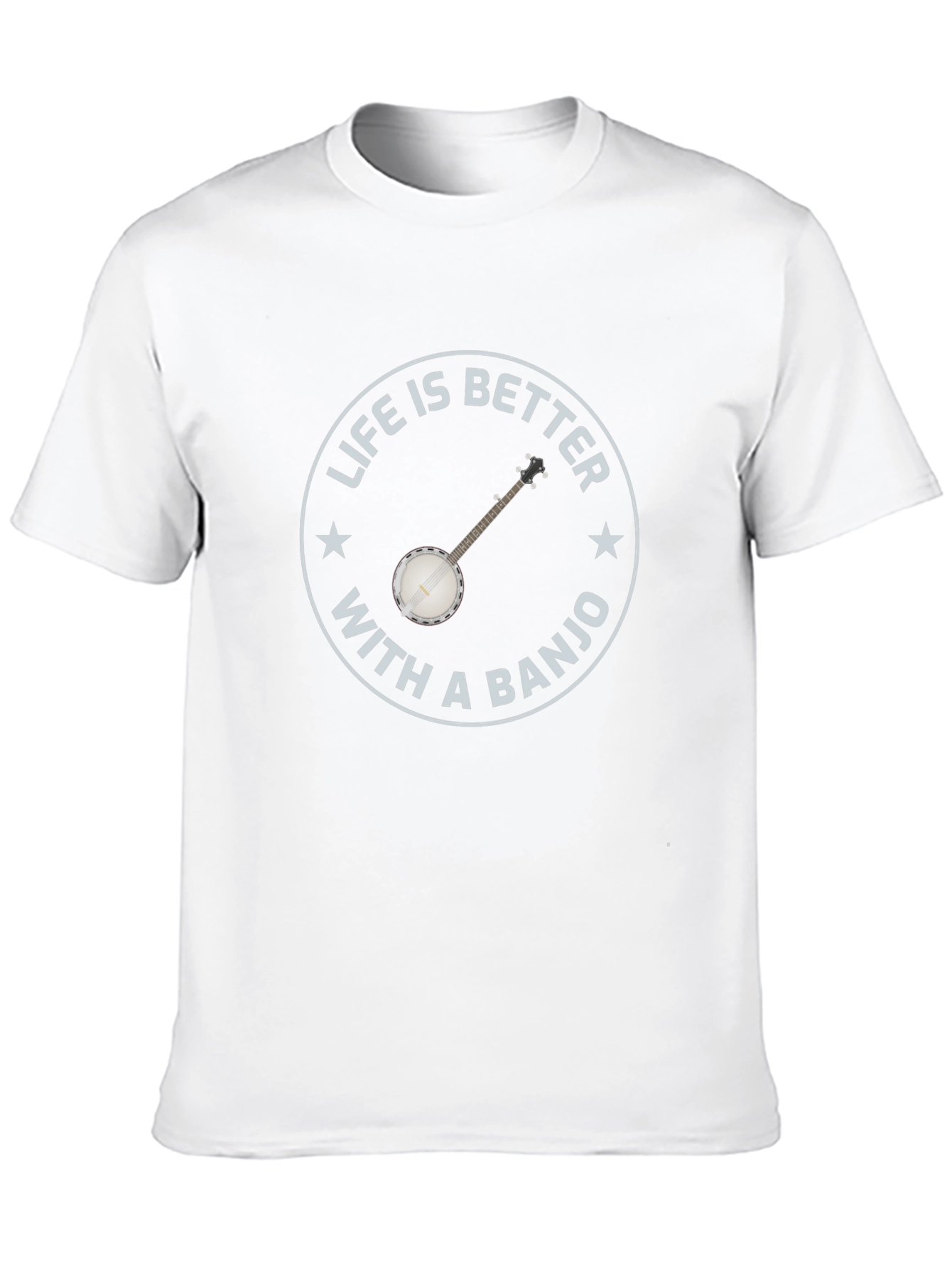Life is Better with a Banjo - Black T-shirt