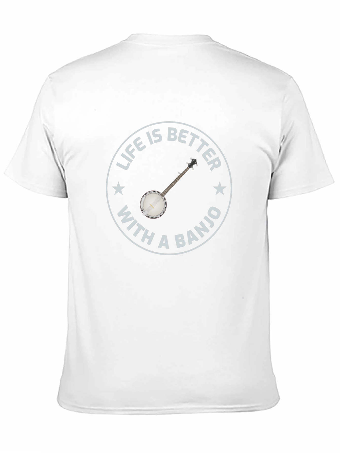 Life is Better with a Banjo - Black T-shirt