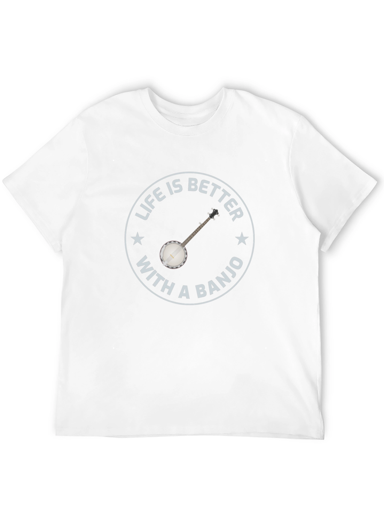 Life is Better with a Banjo - Black T-shirt