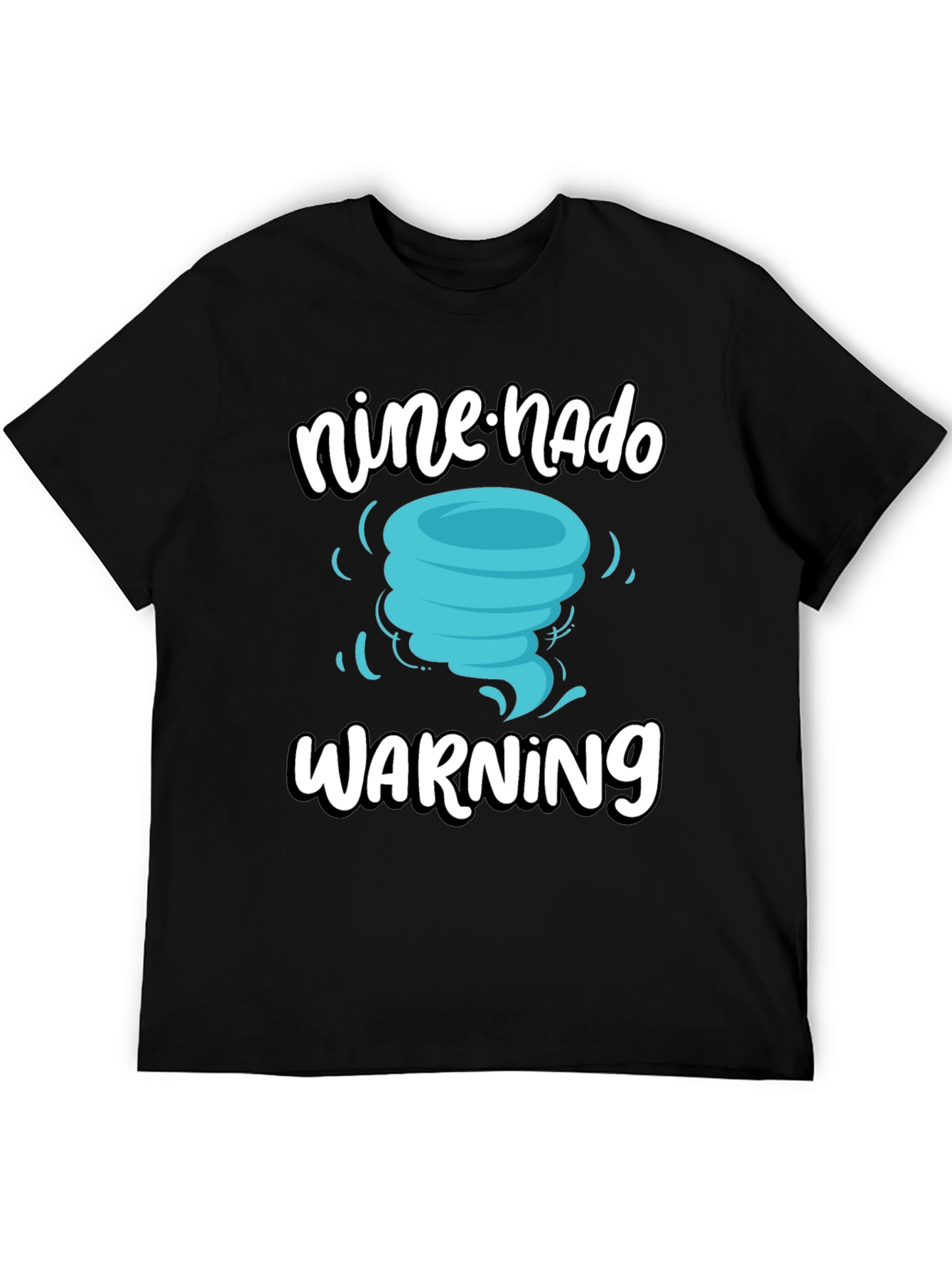 Nine-nado Warning T-Shirt: Fun Birthday Tornado Tee