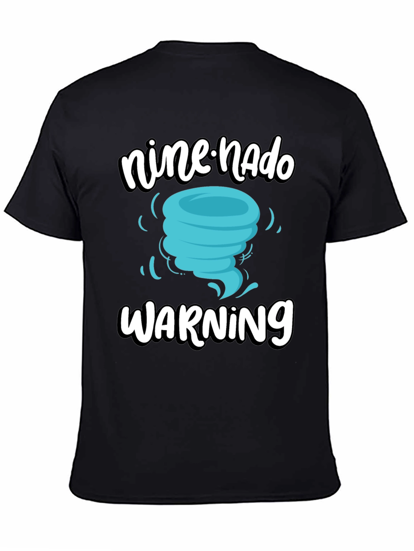 Nine-nado Warning T-Shirt: Fun Birthday Tornado Tee