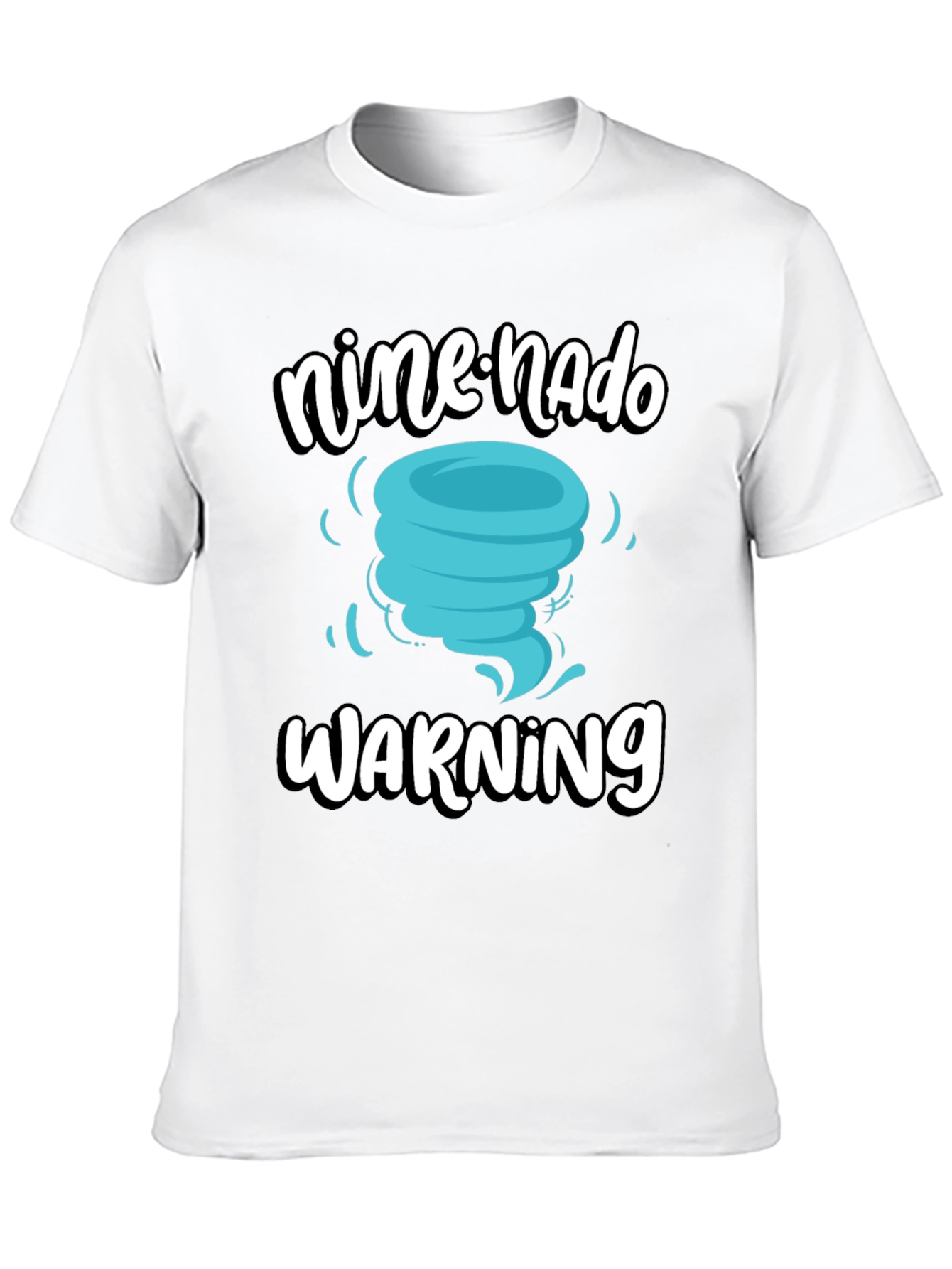 Nine-nado Warning T-Shirt: Fun Birthday Tornado Tee