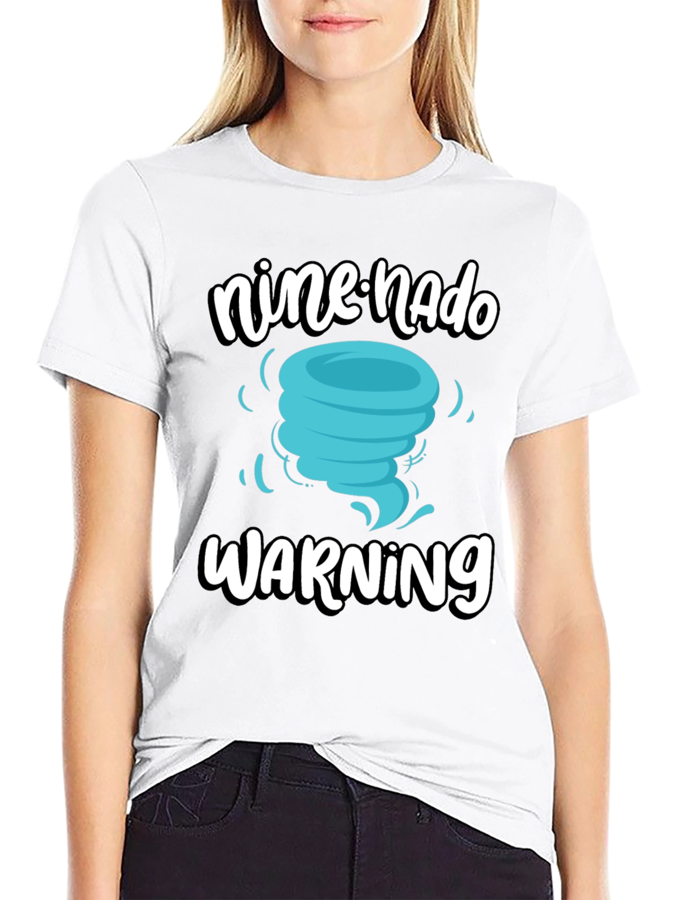 Nine-nado Warning T-Shirt: Fun Birthday Tornado Tee