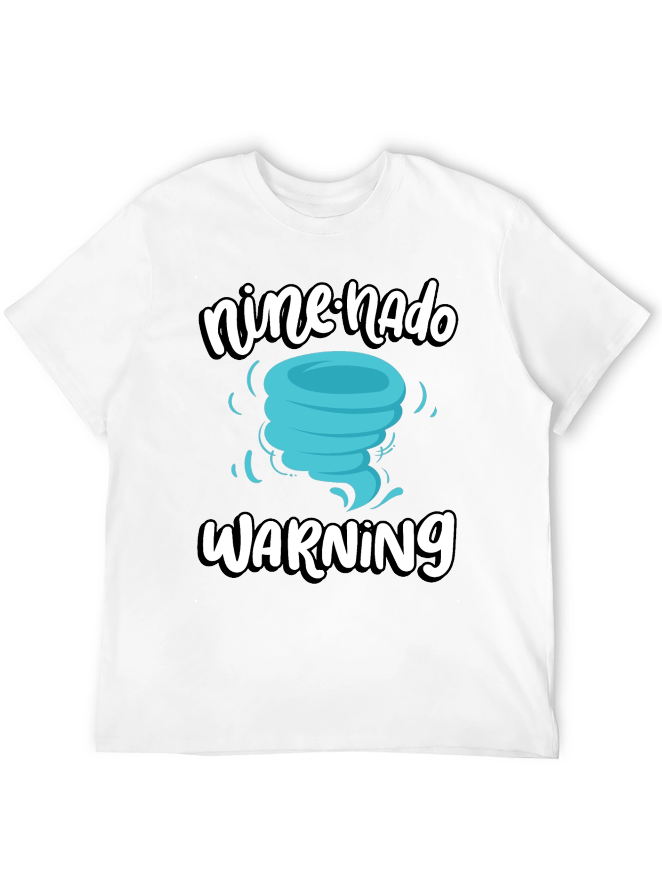 Nine-nado Warning T-Shirt: Fun Birthday Tornado Tee