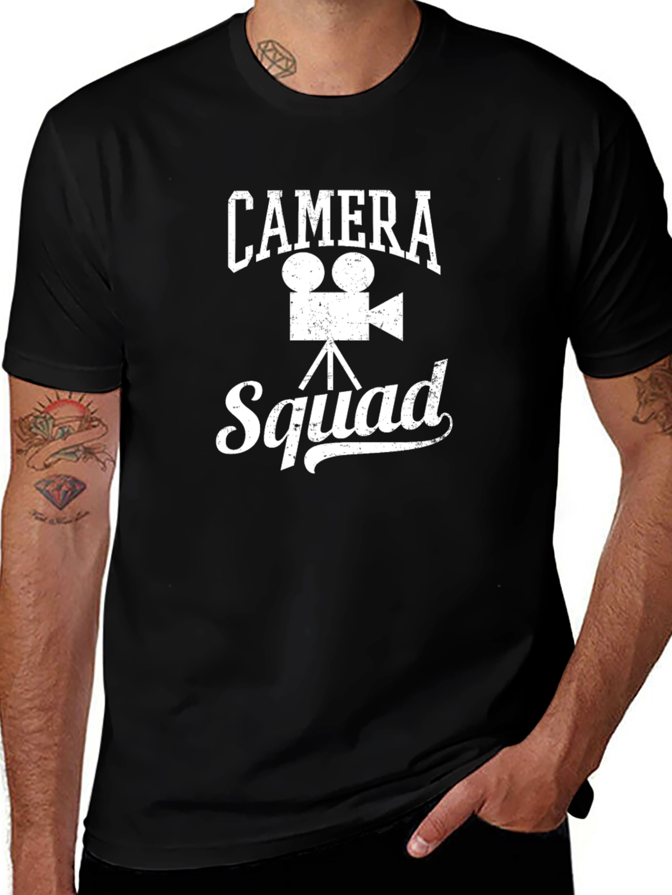 Camera Squad Graphic T-Shirt - Movie Film Crew Tee