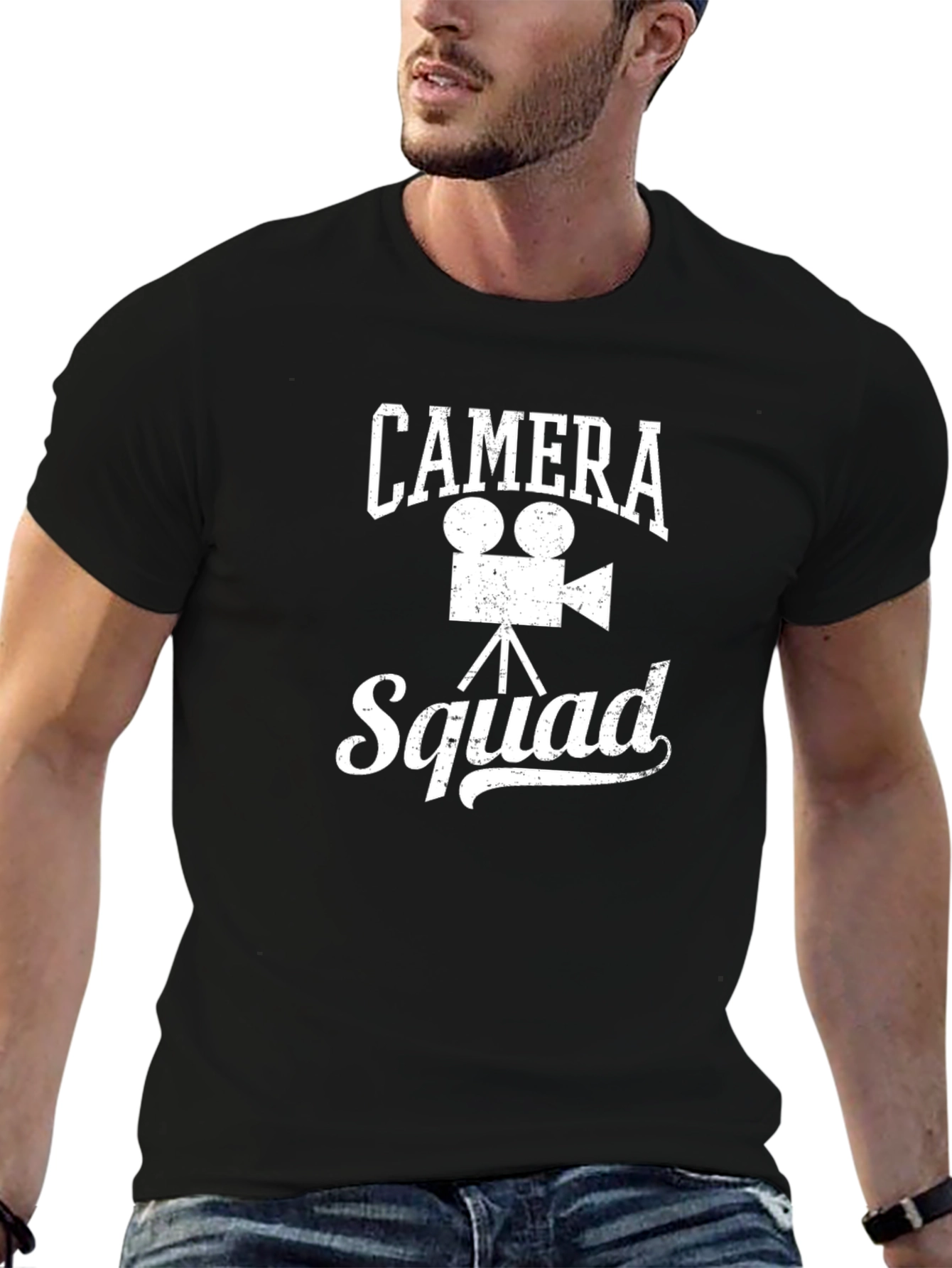 Camera Squad Graphic T-Shirt - Movie Film Crew Tee