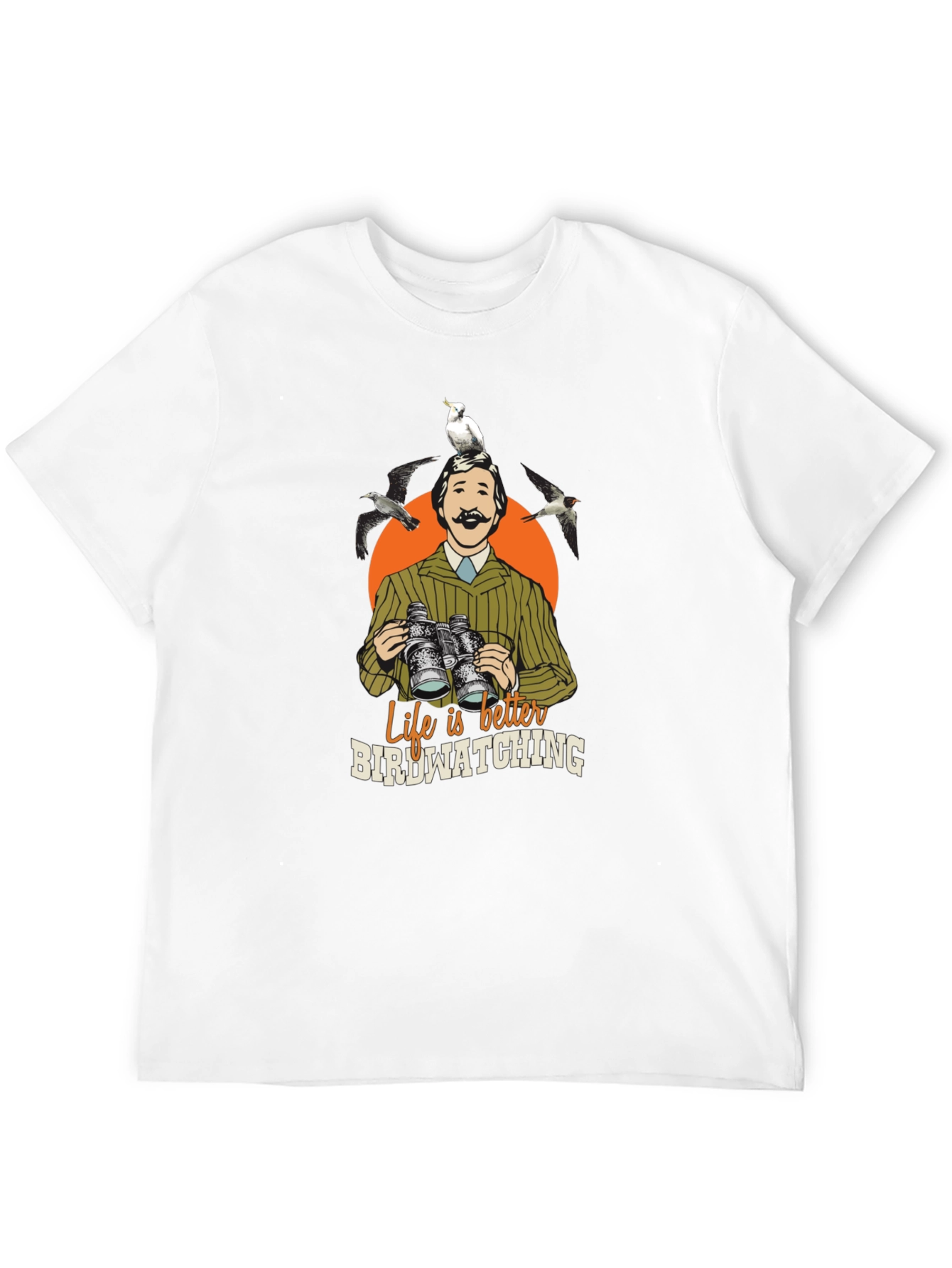 Bird Watching Graphic Tee - Nature Lover Shirt