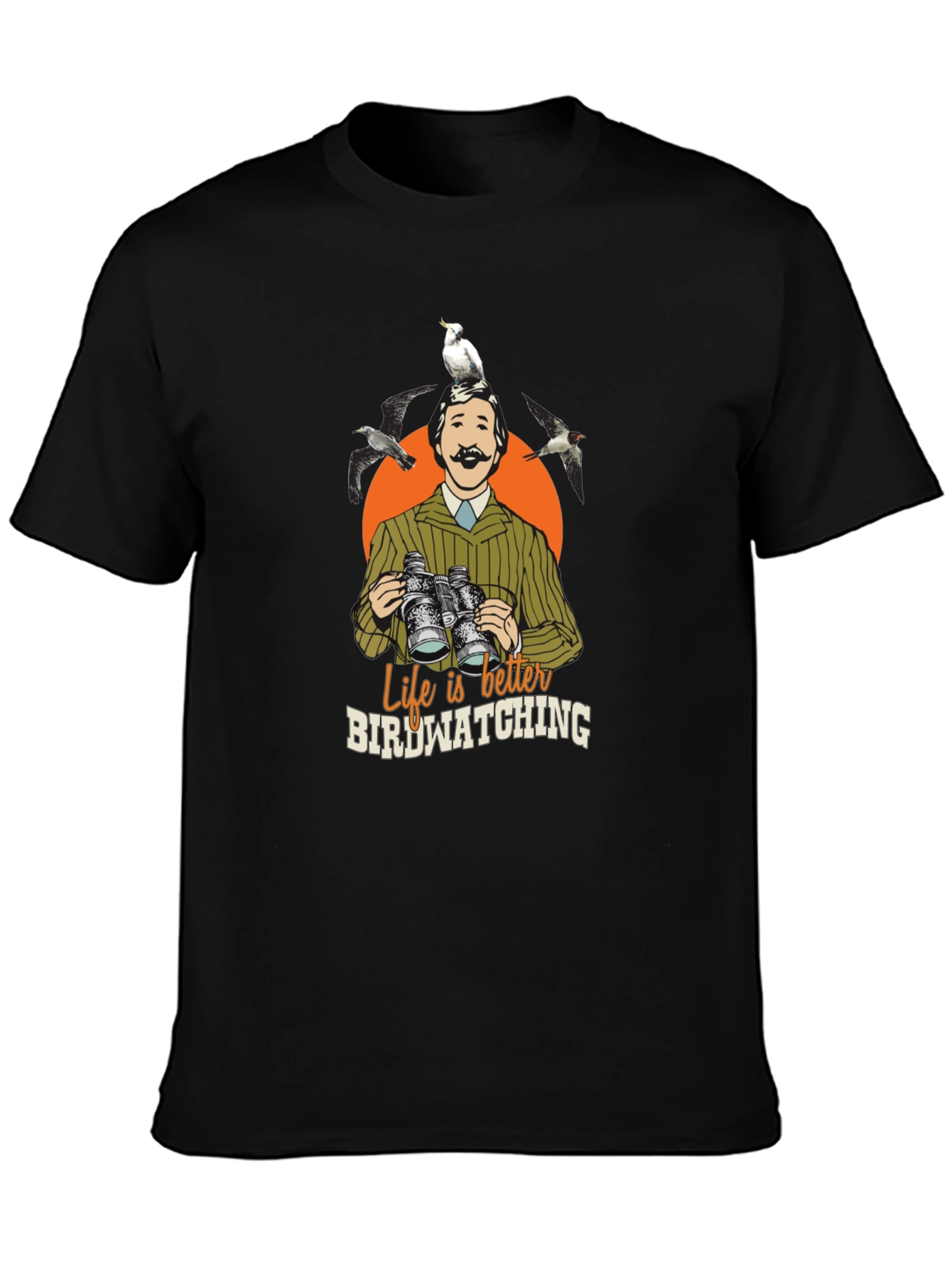 Bird Watching Graphic Tee - Nature Lover Shirt